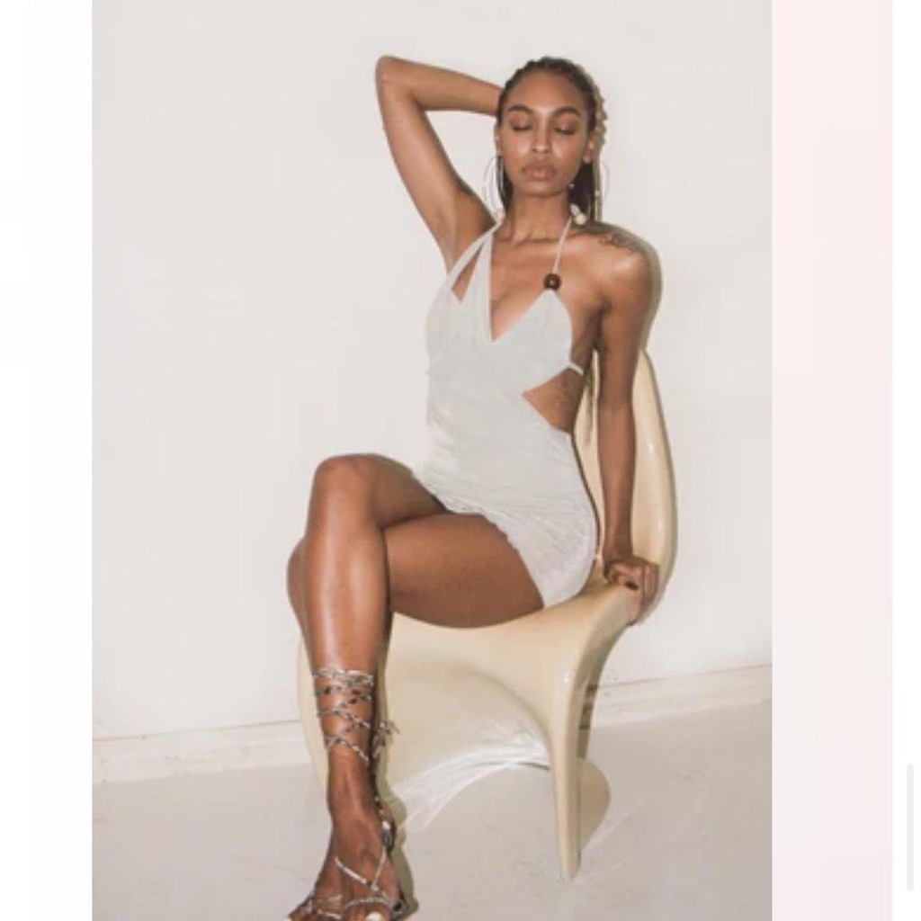 Tyrell Brand Mint Green Cut-Out Mini Dress